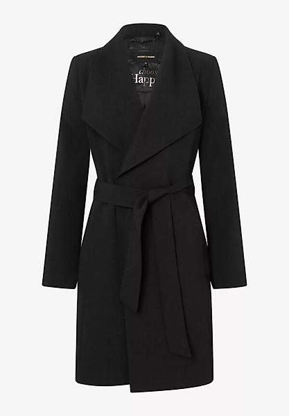 Mantel mit Spatenkragen, schwarz, Frühjahrs-Kollektion günstig online kaufen