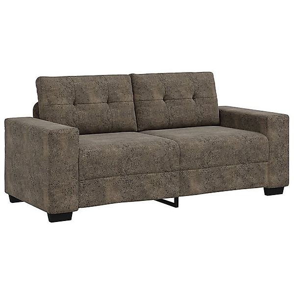vidaXL Sofa Sofa 2-Sitzer Dunkelgrau 140 günstig online kaufen