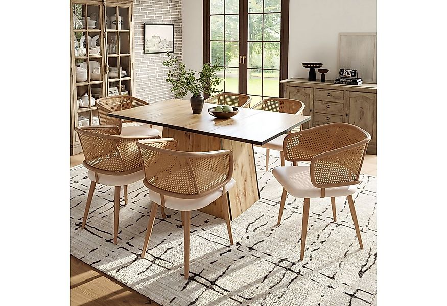 Flieks Esszimmerstuhl (Set, Eisengestell, 6 St), 6er Set Polsterstühle mit günstig online kaufen