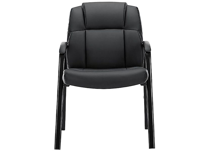 Refined Living Bürostuhl Besucherstuhl mit gepolsterten Armlehnen PU-Leder günstig online kaufen