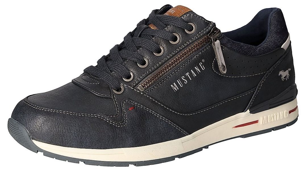 Mustang Shoes Sneaker, Freizeitschuh, Schnürschuh mit Außenreißverschluss günstig online kaufen
