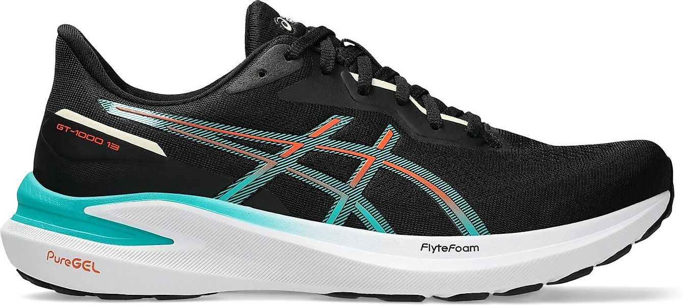 Asics GT-1000 13 BLACK/WAVE TEAL Laufschuh günstig online kaufen