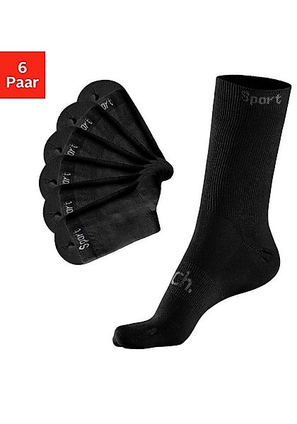 Bench. Sportsocken (Packung, 6-Paar) mit antibakterieller Feuchtigkeitsregu günstig online kaufen