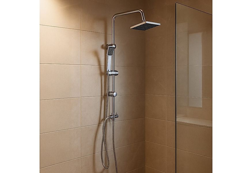 Grafner Duschsystem Duschgarnitur mit Regenschauerduschkopf Handbrause Dusc günstig online kaufen