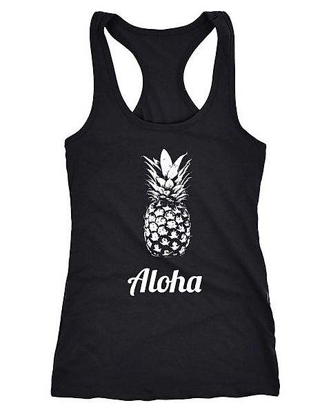 MoonWorks Tanktop Damen Tanktop Aloha Ananans Pineapple Racerback günstig online kaufen