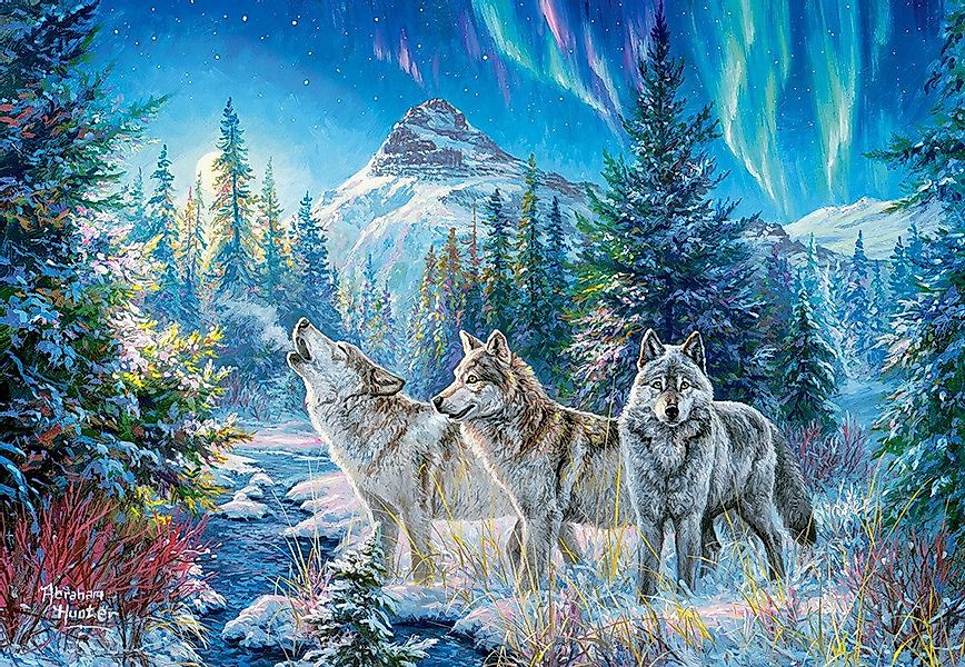 Castorland Puzzle Wolfsgeheul, Puzzleteile günstig online kaufen