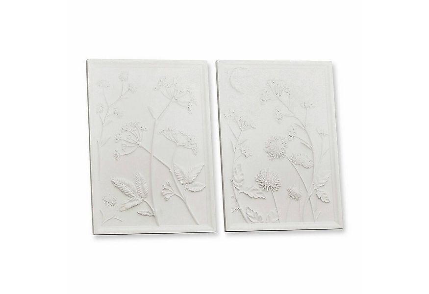 Mirabeau Wanddekoobjekt Bild 2er Set Carrefour weiß günstig online kaufen
