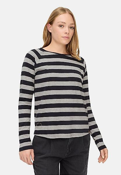 camel active Langarmshirt Gestreiftes Langarmshirt mit Raglanärmeln Langarm günstig online kaufen