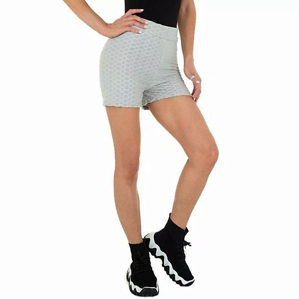 Ital-Design Shorts Damen Freizeit Hotpants Stretch Freizeitshorts in Grau günstig online kaufen
