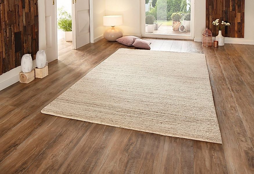 THEKO Wollteppich Janne, Berber Teppich, Wolle, meliert, handgearbeitet, re günstig online kaufen