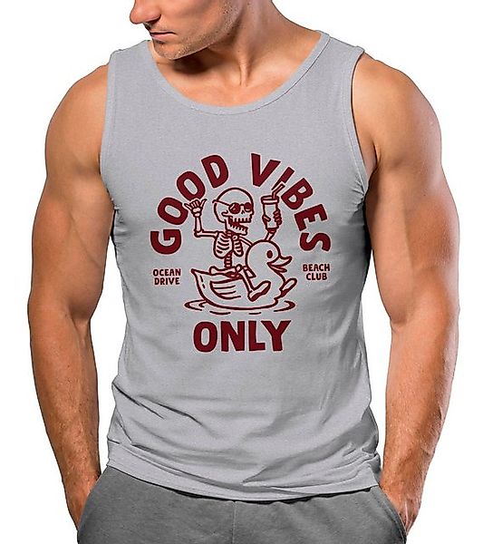 Neverless Tanktop Herren Tank-Top Good Vibes Only Quietsche-Ente Motivprint günstig online kaufen