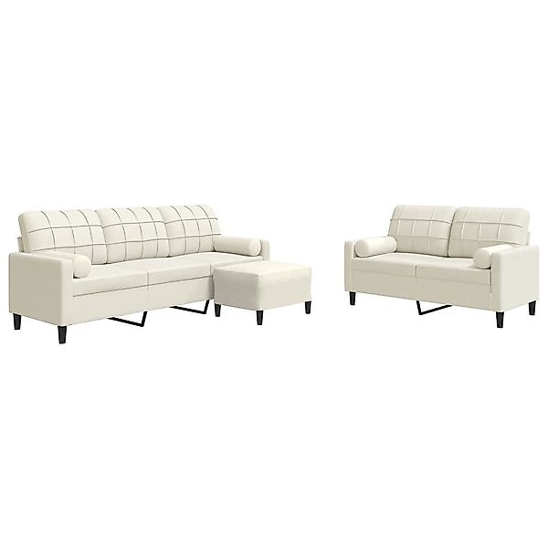 vidaXL Sofa 3-tlg. Sofagarnitur mit Kissen günstig online kaufen