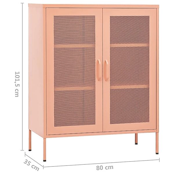 Lagerschrank Rosa 80x35x101,5 Cm Stahl günstig online kaufen