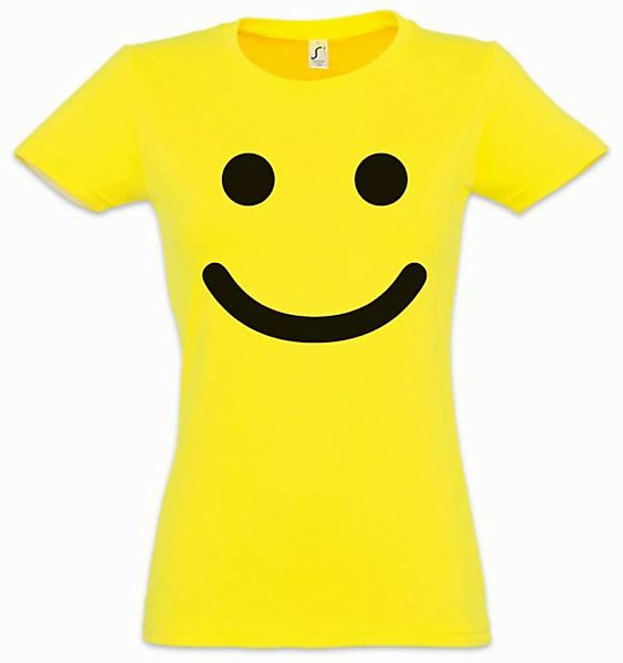 Urban Backwoods Print-Shirt Smile Happy Damen T-Shirt Emoji Emojis Comic Gl günstig online kaufen