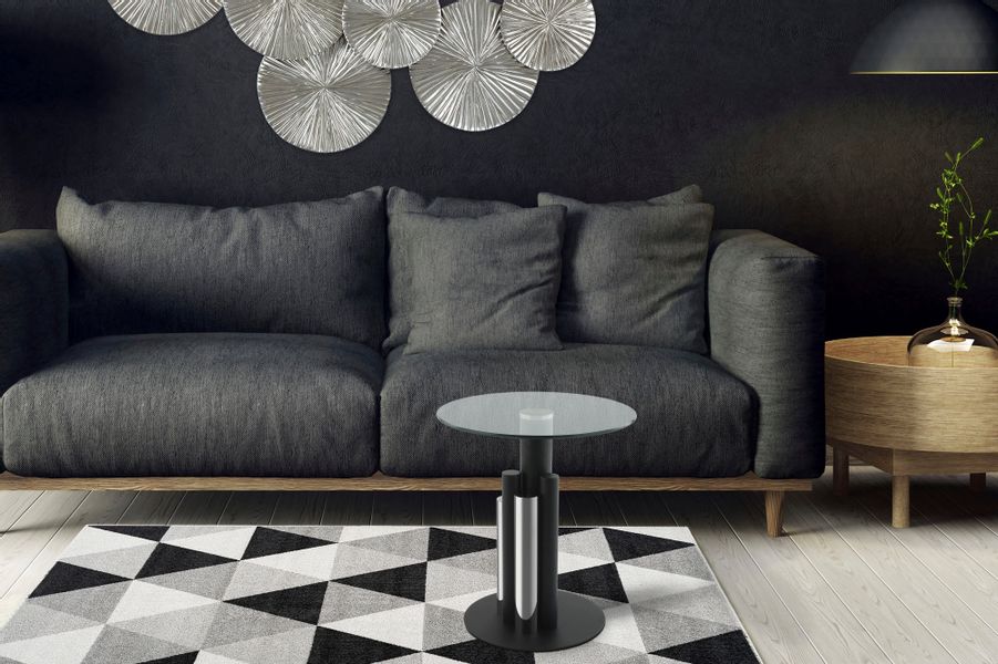 Kayoom Beistelltisch "Ontario 225, Runde Glasplatte aus Sicherheitsglas, 10 günstig online kaufen