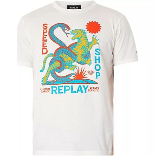 Replay  T-Shirt Grafisches T-Shirt günstig online kaufen