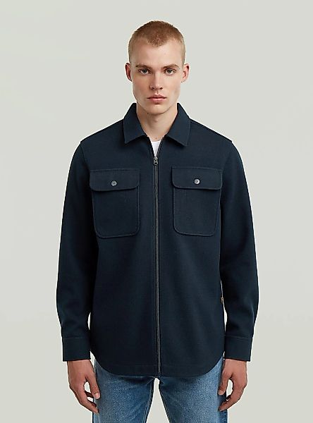 G-STAR Langarmshirt "GPO Zip Overshirt" günstig online kaufen