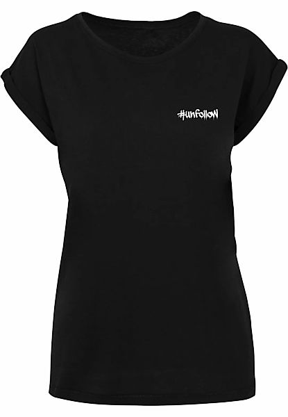 Merchcode T-Shirt "Merchcode Damen Ladies Unfollow Extended Shoulder Tee" günstig online kaufen