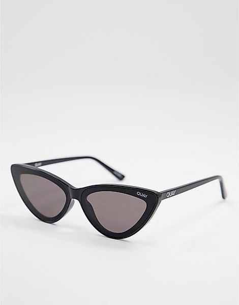 Quay – Flex – Cat-Eye-Sonnenbrille für Damen in Schwarz günstig online kaufen