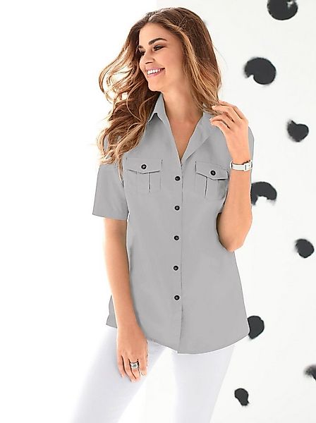 Sieh an! Klassische Bluse Bluse Kurzarm günstig online kaufen
