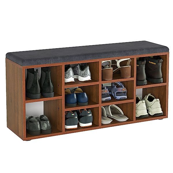 KOMTO Schuhbank Schuhregal Schuhschrank mit Sitzbank günstig online kaufen