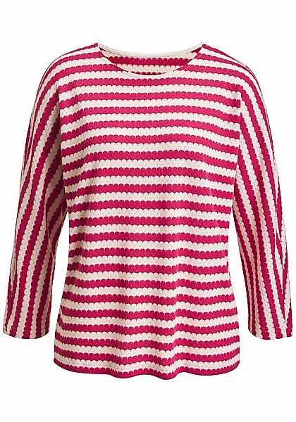 H.I.S 3/4-Arm-Shirt "mit Wellenstreifen" 1 aus besonderer Strukturqualität günstig online kaufen