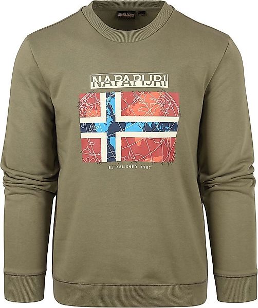 Napapijri Guiro Pullover Grün - Größe XXL günstig online kaufen