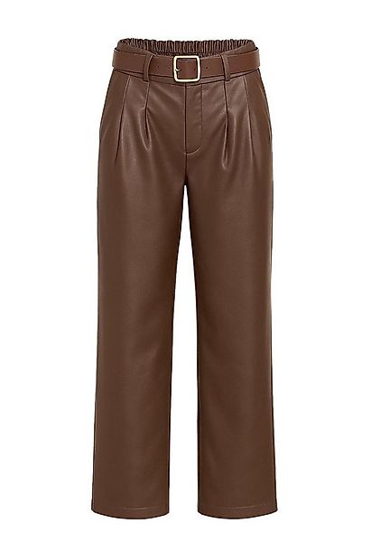 Mississhop Lederimitathose Damen Hose aus Kunstleder mit Gürtel M.403 Gr.36 günstig online kaufen