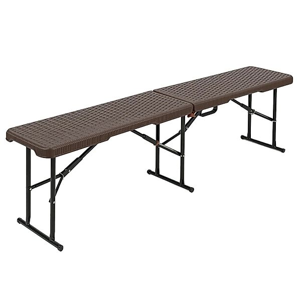 Floordirekt Gartenbank Kagawa Sitzbank 183 cm Wetterfest 320 kg Belastbar R günstig online kaufen