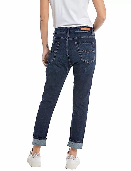 Replay Damen Jeans MARTY - Boyfriend Fit - Blau - Dark Blue Denim günstig online kaufen