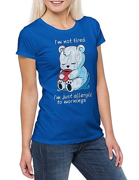 Urban Backwoods Print-Shirt Not Tired Damen T-Shirt Morgenmuffel Morning Gr günstig online kaufen