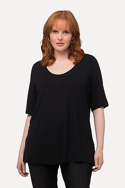 Ulla Popken T-Shirt Shirt 1/2 Arm Doublelayer günstig online kaufen