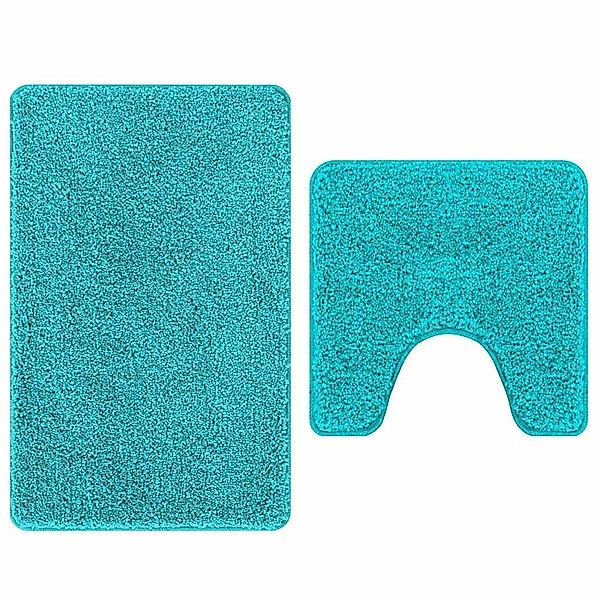 vidaXL Badematte Badematte 2 pcs Türkis günstig online kaufen