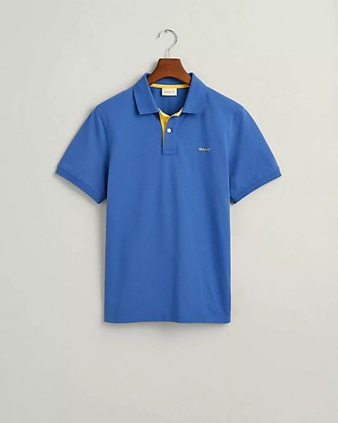 Gant T-Shirt REG CONTRAST PIQUE SS POLO, RICH BLUE günstig online kaufen