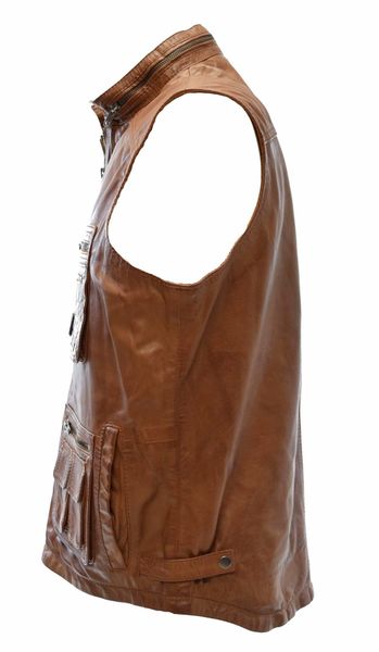 Zimmert Leather Lederweste Julius Schwarz, weiches günstig online kaufen