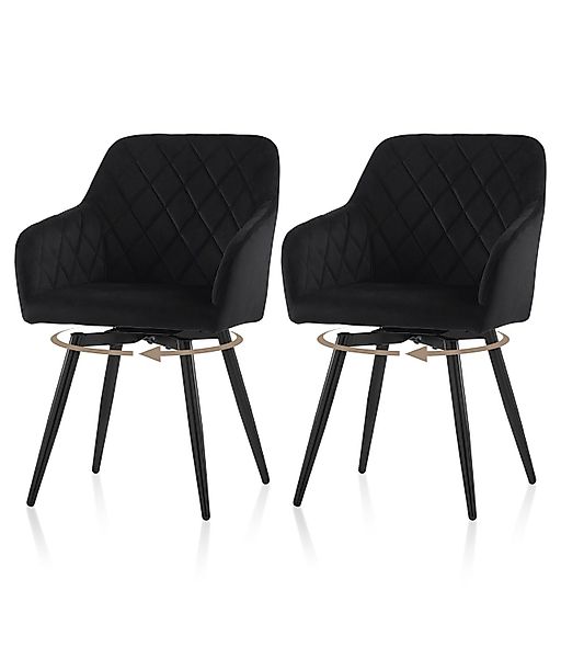 Ofcasa Esszimmerstuhl Drehstuhl (2er Set), Gepolsterter günstig online kaufen