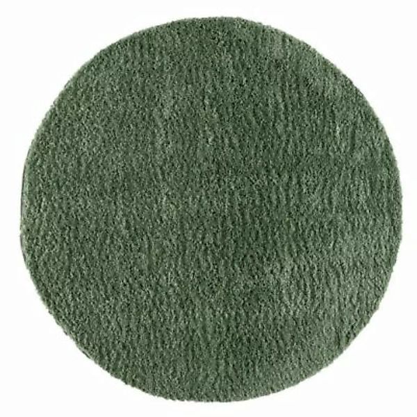 carpet city® Shaggy Pulpy Uni Einfarbig 100 Grün grün Gr. 80 x 150 günstig online kaufen