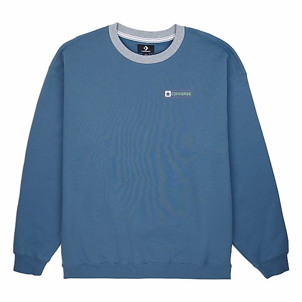 Converse Sweater "CONVERSE BOX STAR RINGER CREW - LAKESIDE BLUE", 1 Stk. günstig online kaufen