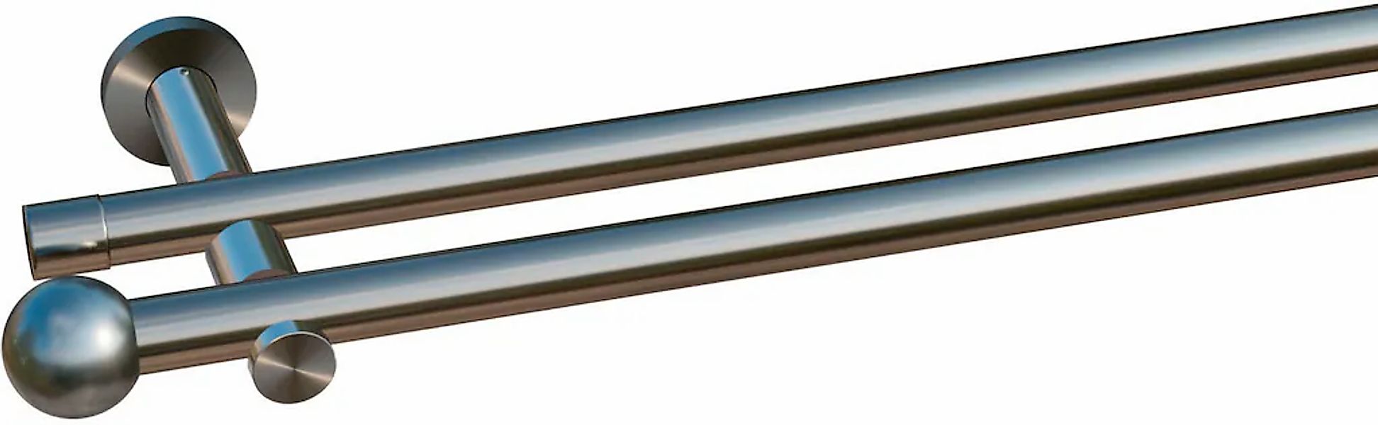 indeko Gardinenstange "Colombes" Ø 20 mm 2 läufig-läufig Wunschmaßlänge Kom günstig online kaufen