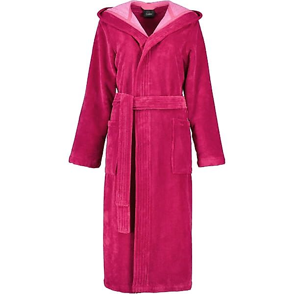 Cawö Home Damenbademantel 802 Kapuze Velours, günstig online kaufen
