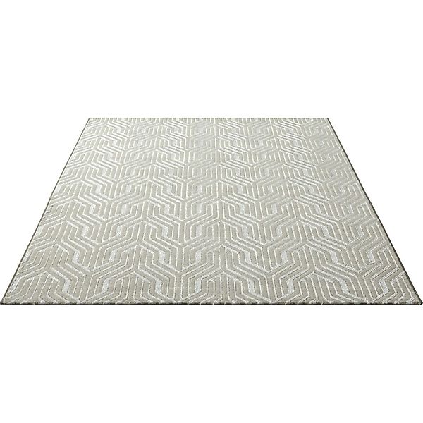 Floornovo Kurzflor Teppich Beige Gemustert 230 x 160 cm günstig online kaufen