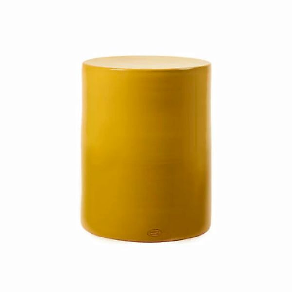 Beistelltisch Pawn keramik gelb / Hocker - Ø 37 x H 46 cm - Keramik - Serax günstig online kaufen