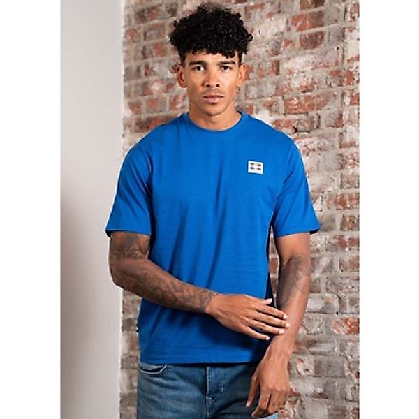 Aquascutum  T-Shirts & Poloshirts Rubber patch t-shirt - royal günstig online kaufen