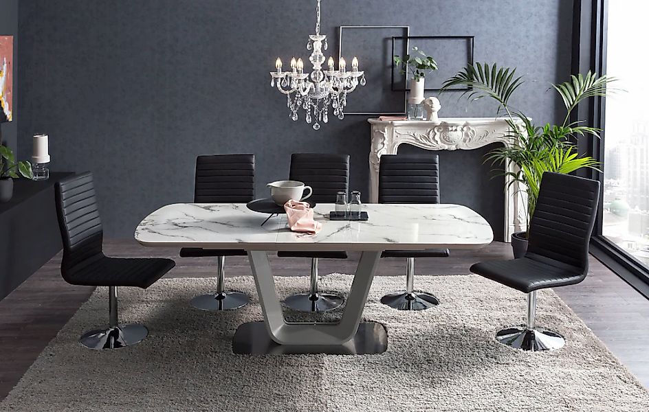 SalesFever Esstisch "Design Esstisch für stilvolle Mahlzeiten", Erweiterbar günstig online kaufen