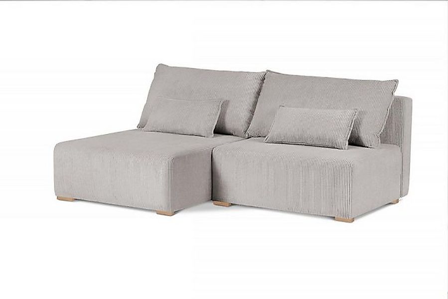 Beautysofa Polsterecke mit Schlaffunktion FLUFFY, 210 cm Polsterecke, mit B günstig online kaufen