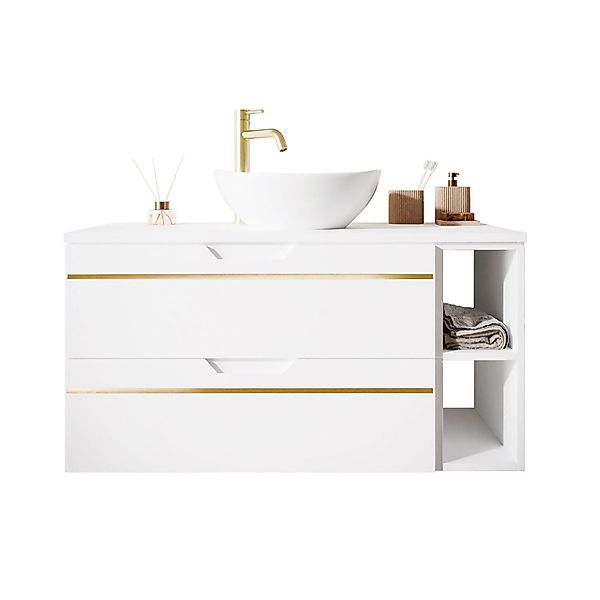 Lookway Badmöbel-Set OPIUM II Hängeschrank Weiß günstig online kaufen