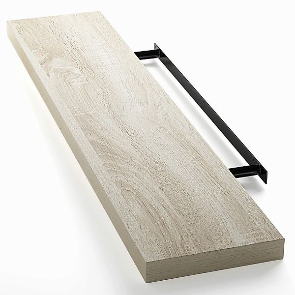 Casaria Wandboard, Eiche Hängeregal mit Halterung günstig online kaufen