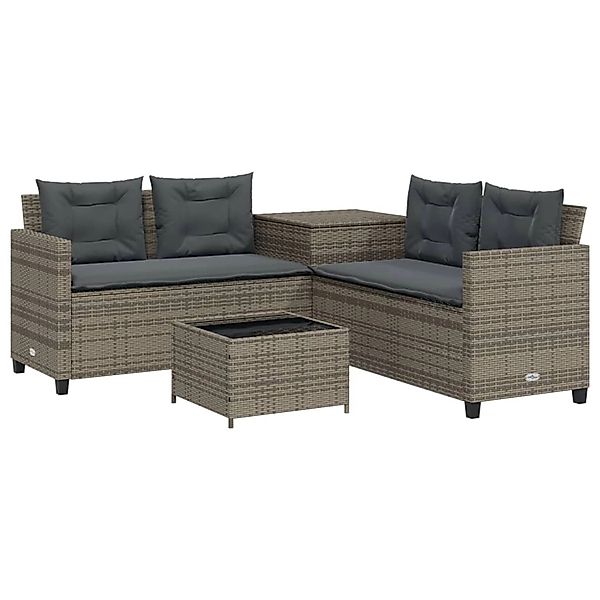 vidaXL Gartenlounge-Set Gartensofa in L-Form mit günstig online kaufen