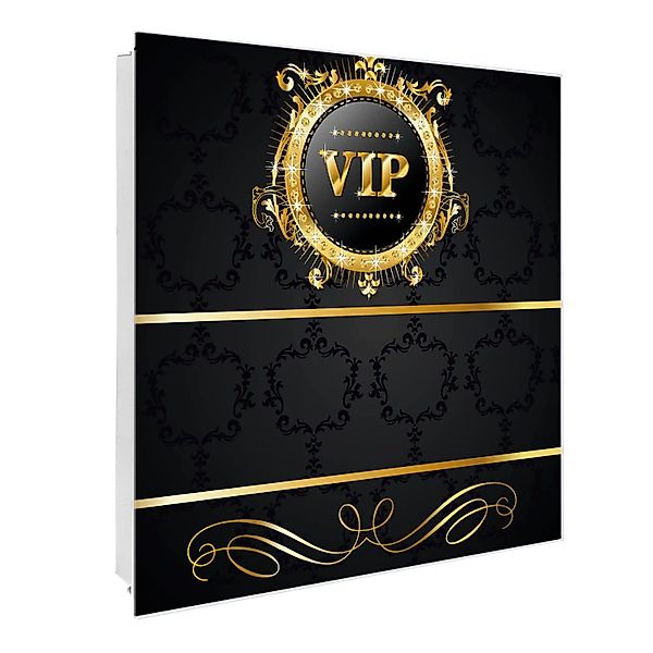 Banjado Großer Schlüsselkasten Glas 30x30cm Weiß Scharnier Links 50 Haken B günstig online kaufen