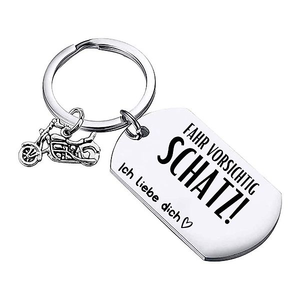 Geschenkehöhle Schlüsselanhänger mit Gravur Schlüsselanhänger Motorrad günstig online kaufen
